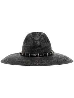 Saint Laurent соломенная шляпа с широкими полями
