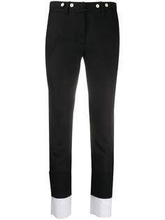 Ann Demeulemeester брюки скинни с контрастными вставками