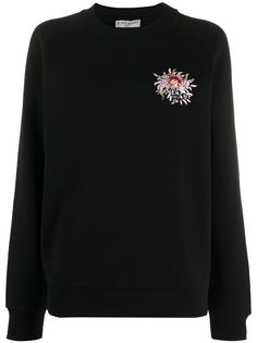 Givenchy толстовка с цветочной вышивкой