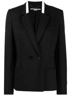 Stella McCartney двубортный блейзер с лацканами в полоску