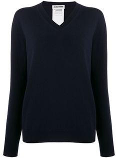 Jil Sander джемпер с V-образным вырезом