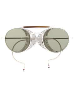 Thom Browne Eyewear солнцезащитные очки в круглой оправе