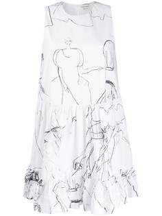 Alexander McQueen платье с принтом