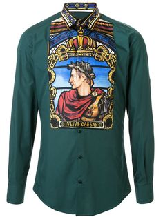 Dolce & Gabbana рубашка с принтом Caesar