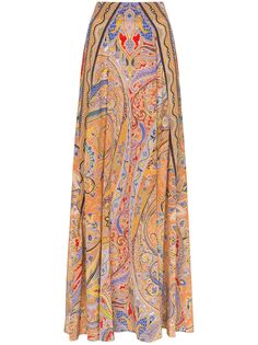 Etro юбка макси с принтом пейсли