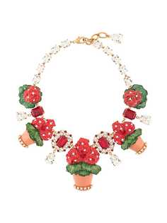 Dolce & Gabbana колье с цветочным декором