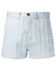 Saint Laurent джинсовые шорты с завышенной талией