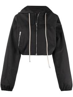 Rick Owens DRKSHDW укороченная куртка с капюшоном