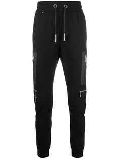 Philipp Plein спортивные брюки с карманами на молнии