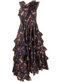 Ulla Johnson ярусное платье Imogen