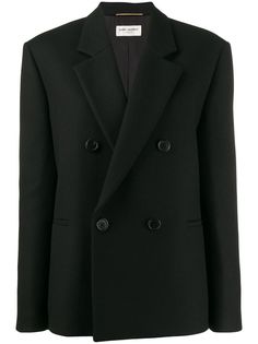 Saint Laurent классический блейзер строгого кроя