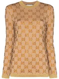 Gucci свитер с жаккардовым логотипом GG