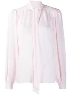 Givenchy блузка в полоску с бантом