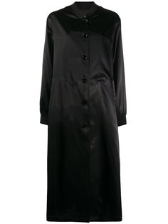Mm6 Maison Margiela однобортное пальто с логотипом