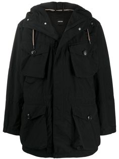 Aspesi куртка с карманами карго и капюшоном