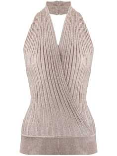 Missoni топ с эффектом металлик и вырезом халтер