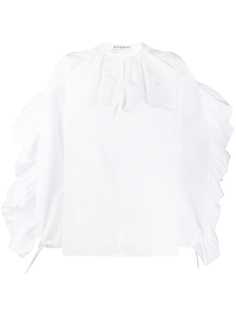 Givenchy блузка с оборками на рукавах