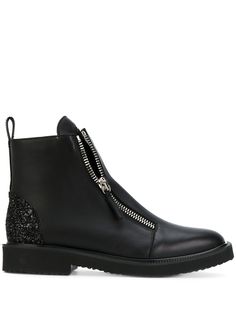 Giuseppe Zanotti ботильоны с блестящей панелью Kat