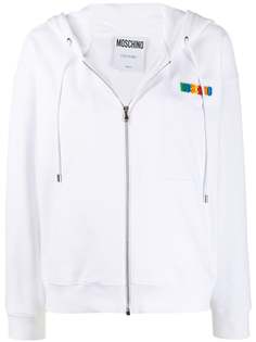 Moschino худи на молнии с кулиской