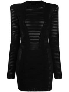Balmain трикотажное платье мини