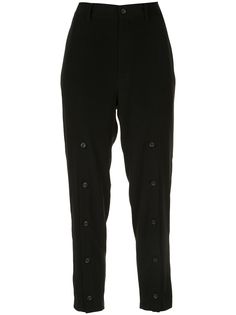 Yohji Yamamoto укороченные брюки строгого кроя
