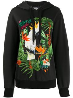 Dolce & Gabbana худи оверсайз с логотипом DG и принтом