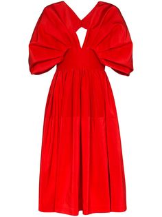 Alexander McQueen расклешенное платье миди
