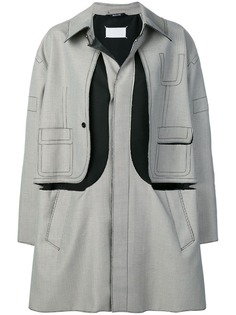 Maison Margiela пальто с вырезными деталями