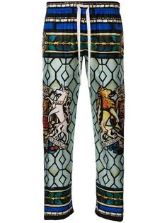 Dolce & Gabbana спортивные брюки с принтом Royal King