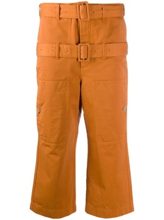 LANVIN укороченные брюки с двойным поясом