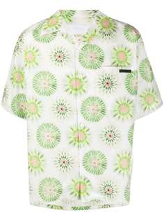 Prada рубашка с цветочным принтом
