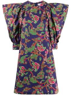 Givenchy приталенное платье с цветочным принтом