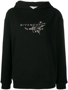 Givenchy худи с декорированным логотипом
