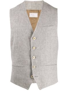 Brunello Cucinelli жилет кроя слим с V-образным вырезом