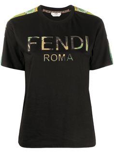 Fendi футболка с логотипом