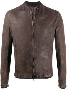 Salvatore Santoro куртка на молнии с необработанными краями