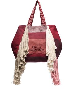 Stella McCartney плетеная сумка-тоут с бахромой