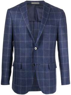 Corneliani клетчатый костюм тонкой вязки