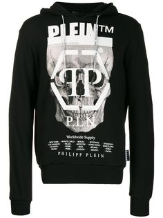 Philipp Plein худи на молнии с логотипом