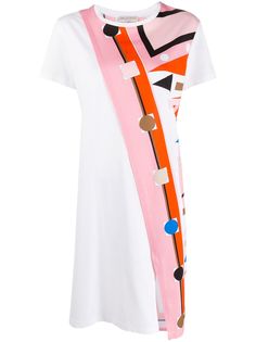 Emilio Pucci платье-футболка V-Vivara с принтом