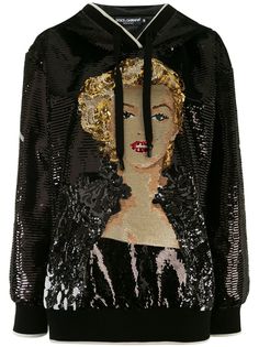 Dolce & Gabbana худи Marilyn Monroe с пайетками