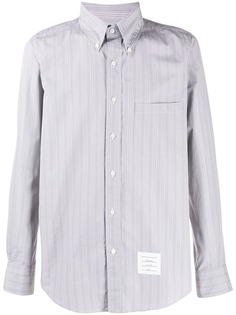 Thom Browne поплиновая рубашка в полоску
