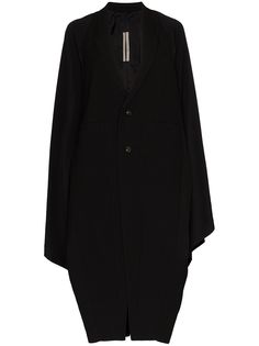 Rick Owens пальто оверсайз с рукавами летучая мышь