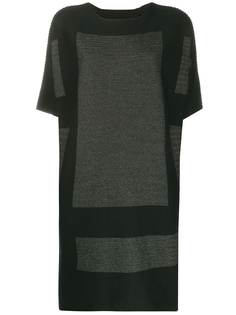 Issey Miyake платье-футболка с короткими рукавами