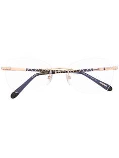 Chopard Eyewear очки в декорированной круглой оправе