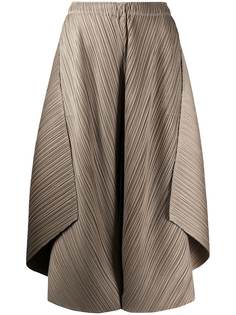Pleats Please Issey Miyake плиссированные брюки широкого кроя