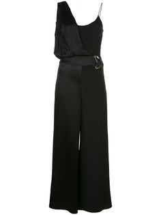 Cushnie комбинезон широкого кроя с поясом
