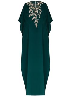 Oscar de la Renta кафтан с кристаллами