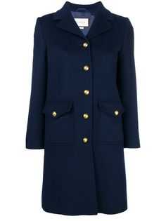 Gucci однобортное пальто