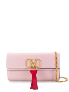Valentino клатч Valentino Garavani с логотипом VRing